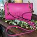 Michael Kors Bags | Michael Kors Fuschia Saffiano Jet Set Travel Clutch Crossbody | Color: Gold/Pink | Size: Os