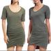 Athleta Dresses | Athleta Olive Seeker Ruched Tulip Soft Modal Signature Soft Stretch Xl Dress | Color: Green | Size: Xl