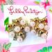 Lilly Pulitzer Jewelry | Lilly Pulitzer Nwt Pop The Bubbly Gold/Pale Pink Crystal Cluster Earrings Post | Color: Gold/Pink | Size: Os