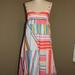 J. Crew Dresses | J.Crew Striped Dress Empire Waist Spaghetti Straps Fully Lined - Small 2 4 | Color: Pink/White | Size: S