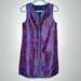 J. Crew Dresses | J. Crew Midnight Floral Jacquard Sleeveless Shift Dress | Color: Blue/Purple | Size: 4