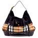 Burberry Bags | Burberry Black/Beige House Check Canvas And Leather Bridle Hobo | Color: Black/Cream | Size: Os