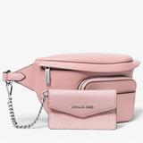 Michael Kors Bags | New Michael Kors Michael Kors Maisie Large Pebbled Leather 2-In-1 Sling Pack | Color: Pink/Silver | Size: Os