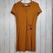 Madewell Dresses | Madewell Texture & Thread Womens V-Neck Faux Wrap Side Tie Mini Dress Size Small | Color: Brown | Size: S