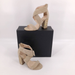 Anthropologie Shoes | Italian Federica Stela Heels Suede Leather Rhinestone Sz Eu 35 Us 5 Nib | Color: Tan | Size: 5