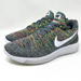 Nike Shoes | Nike Lunarepic Flyknit Low Gray/Pink/Blue/Green Women's Running Shoe-8 | Color: Gray/Pink | Size: 8