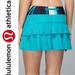 Lululemon Athletica Skirts | Lululemon Run: Pace Setter Skirt Surge / Assorted Stripe Surge 8 | Color: Blue/Green | Size: 8