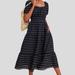 Anthropologie Dresses | Anthropologie Francesca Tiered Midi Dress Size Small | Color: Black | Size: S