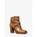 Michael Kors Shoes | Michael Kors Outlet Kincaid Studded Logo Trim Ankle Boot 10 Luggage New | Color: Brown | Size: 10