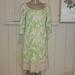 Lilly Pulitzer Dresses | Lilly Pulitzer Limeade Wishing You Were Here Silk Dress | Color: Green | Size: Xs