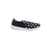 Y.R.U. Sneakers: Slip On Platform Casual Black Print Shoes - Women's Size 8 - Almond Toe