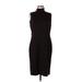 Etcetera Casual Dress - Sheath Turtleneck Sleeveless: Black Solid Dresses - Women's Size 10