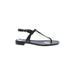 J.Crew Sandals: Black Print Shoes - Women's Size 7 1/2 - Open Toe