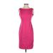 Banana Republic Factory Store Casual Dress - Party High Neck Sleeveless: Pink Solid Dresses - New - Women's Size 0 Petite