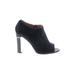 Calvin Klein Heels: Slip-on Chunky Heel Cocktail Black Solid Shoes - Women's Size 8 - Peep Toe