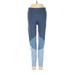 H&M Sport Active Pants - Low Rise: Blue Activewear - Women's Size Small