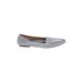 J.Crew Factory Store Flats: Gray Print Shoes - Women's Size 8 - Almond Toe