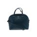 Kate Spade New York Leather Satchel: Pebbled Blue Solid Bags