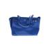 Kate Spade New York Leather Shoulder Bag: Pebbled Blue Solid Bags