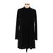 BCBGeneration Casual Dress - Sweater Dress: Black Dresses - Women's Size Large