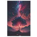 Cosmic Tree of Life Puzzles 1000 Pieces Jigsaw Puzzles For Teens And Adults - Cosmic Tree of Life Wooden Jigsaw Puzzle Family Activity Jigsaw Puzzles Educational Games （78×53cm）