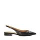 Dune Ladies Hopeful Wide Fit Snaffle-Trim Pointed Ballet Shoes Size UK 4 Flat Heel Ballet Pumps Black