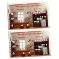 UPKOCH 2 Sets Dollhouse Toys Children’s Toys Tiny House Childrens Toys Ice Cream Toys for Kids Toys for Toddlers Miniature Kits Dollhouse Accessories Diy Miniature Dollhouse Kit Kids Toys