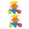 BESTonZON 2pcs Baby Bath Tub Kids Bath Baby Pool Toys Bath Crab Car Toys Baby Bath Toys Safe Toy Bathtub Toy Infant Toy Shower Toy Bath Toys for Babies Water Toys Child Summer Combination