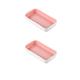 Ceramic Oven Baking Dishes,Oven Baking Dish,9.8 x 4.9 x 1.8 Inches Ceramic Oven To Table Bakeware Dinner Plates, for Oven Roasting Lasagna Pan with Handle Rectangle Dish, Set of 2,B (Color : C)