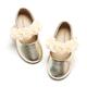 Felix & Flora Flower Girl Dress Shoes for Toddler - Ballet Shoes for Girls School Shoes for Party Wedding, gold, 9.5 UK Child