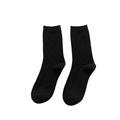 CBLdF Socks 4 Pairs Women Winter Socks Solid Color Causal Thick Warm Long Socks Female Fashion Breathable Style-4 Pairs Black-one Size