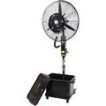 LiYaHead Industrial Fans Standing, Pedestal Fan, High Velocity, Heavy Duty Metal for Industrial, Commercial, Residential, Greenhouse Use, Black