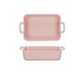 Ceramic Oven Baking Dishes,Oven Baking Dish,10 Inches Ceramic Baking Dish Rectangular Baking Dishes for Oven Ceramic Bakeware with Handles Durable Nonstick Large Lasagna Pan, 2 Pieces,C,10inch (Color