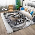 PICUAL Living Room Rugs Large Animal Tiger 120x170 cm Carpets Runner Modern Style Rugs Extra Large Size Soft Non Slip Short Pile Carpet Area Washable Rugs for Hallway Kitchen