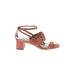 Banana Republic Sandals: Pink Print Shoes - Women's Size 6 1/2 - Open Toe