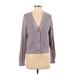 Joie Cardigan Sweater: Purple Solid Sweaters & Sweatshirts - Women's Size X-Small