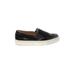 M. Gemi Flats: Slip-on Platform Casual Black Solid Shoes - Women's Size 38 - Almond Toe