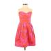 Shoshanna Casual Dress - Mini Sweetheart Sleeveless: Pink Dresses - Women's Size 2