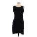 Leith Casual Dress - Mini Scoop Neck Sleeveless: Black Print Dresses - Women's Size Large