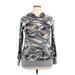 Pullover Hoodie: Gray Camo Tops - Women's Size 2X-Large