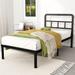 14 Inch Twin XL Bed Frame with Headboard No Box Spring Needed Metal Platform Heavy Duty Steel Slat Mattress Foundation