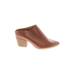 Universal Thread Mule/Clog: Brown Print Shoes - Women's Size 7 - Almond Toe