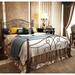 Metal Bed Frame Full Size with Vintage Headboard and Footboard Platform Base Wrought Iron Double Bed Frame (Full)