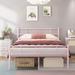 Full Size Bed Frame with Headboard and Footboard Under Bed Storage Steel Slat Support Metal Bed