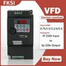 Inverter a frequenza VFD 0.75/1.5/2.2KW 3/4KW convertitore di frequenza di uscita da 1P a 3P 220V