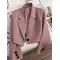 Blazer donna 2024 nuovo in primavera autunno Office Lady giacca corta donna abbigliamento donna Chic elegante abbigliamento donna giovanile capispalla