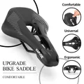 Kapvoe Bicycle Saddle MTB Road Bike Seat PU Leather Men Comfortable Bicycle Seat Bicycle Accessory