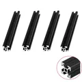 4pcs/lot BLACK 2020 Aluminum Profile European Standard Anodized Extrusion 200 350 800 mm Length for