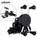 Supporto universale per telefono cellulare per moto con supporto per telefono a specchio per moto con ricarica rapida USB per staffa GPS per cellulare da 3,5-6,8 pollici