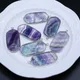 Natural Stone Fluorite Pendants Sliver Gold Plated Crystal for Jewelry Making Diy Women Necklace